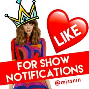 ❤️ LIVE SHOW ALERT ❤️ Like this to be notified of Miss Nin’s live shows!